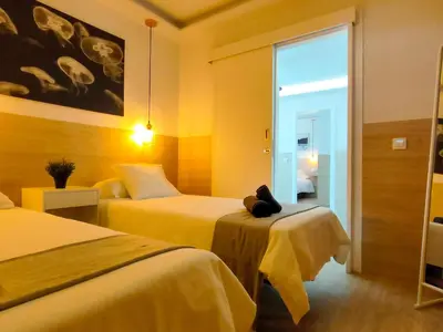 Cama o camas de una habitación en Stylish Friendly Holiday Home