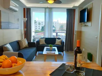 Zona de estar de Stylish Friendly Holiday Home
