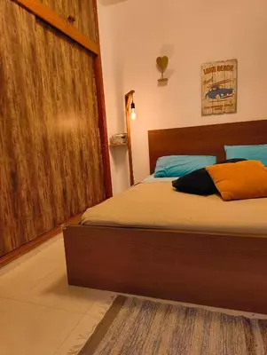 Cama o camas de una habitación en PLAYA DEL INGLES -2 balcons- AGAETE PARQUE