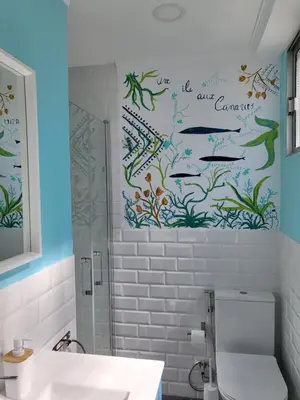 Un baño de Apartamento calandria confital con terraza próxima playa