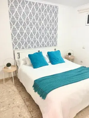 Cama o camas de una habitación en Lovely Apartament Taidia