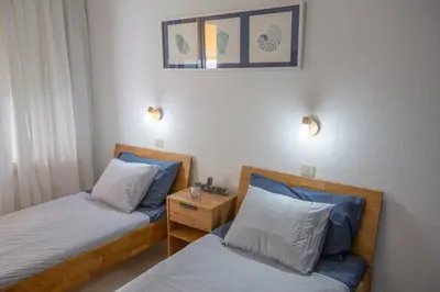 Cama o camas de una habitación en Doñana Apartamento Sunset first line to the beach
