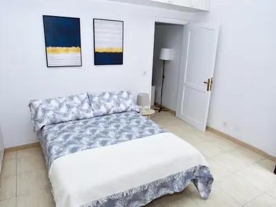 Cama o camas de una habitación en APARTAMENTO PLAYA ALCARAVANERAS