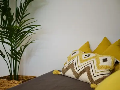 Cama o camas de una habitación en APARTAMENTO PLAYA ALCARAVANERAS