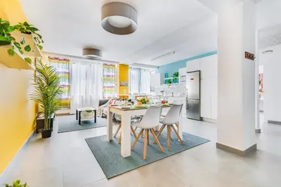 Zona de estar de Home2Book Delightful Apartment Las Canteras