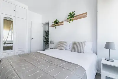 Cama o camas de una habitación en Home2Book Delightful Apartment Las Canteras