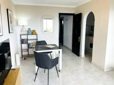 Zona de estar de MEERBLICK BEACH-APARTMENT Monte Rojo
