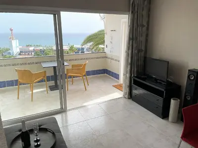 Zona de estar de MEERBLICK BEACH-APARTMENT Monte Rojo