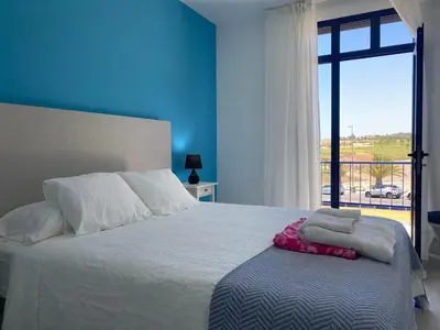 Cama o camas de una habitación en Bahia Meloneras Vista Golf