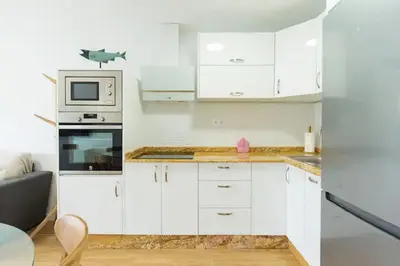 Una cocina o zona de cocina en Las Burrras Buigues Beach