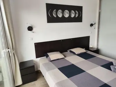 Cama o camas de una habitación en Playa del Ingles D&M near Yumbo