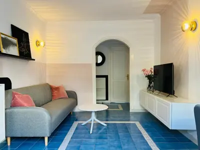 Una televisión o centro de entretenimiento en Apartment Valentina - Little Venice, Puerto de Mogan