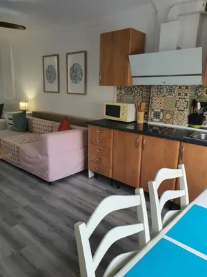 Una cocina o zona de cocina en Playa del Ingles Estudio LOS MOLINOS 205