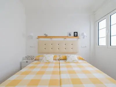 Cama o camas de una habitación en MoganSol Apartment