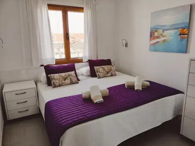 Cama o camas de una habitación en Apartamentos Los Balandros by SunHousesCanarias