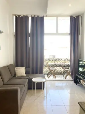 Zona de estar de Intimate & stylish beach apartment with balcony