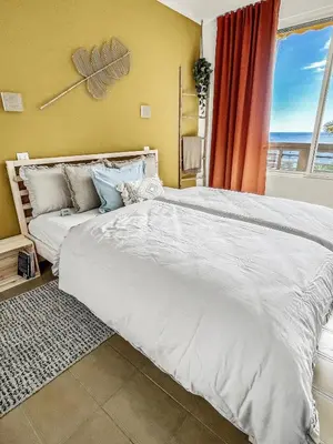 Cama o camas de una habitación en Sunny Patalavaca - Ocean View Apartment