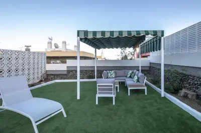 Jardín al aire libre en Bungalow en San Agustín 
