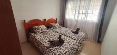 Cama o camas de una habitación en Apartamento El Cercado Mogan