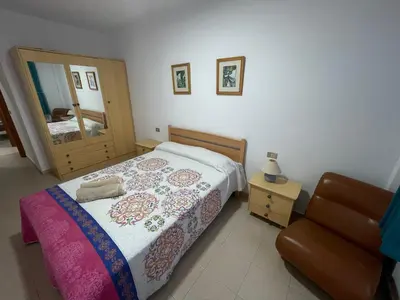 Cama o camas de una habitación en Apartamento colón arinaga