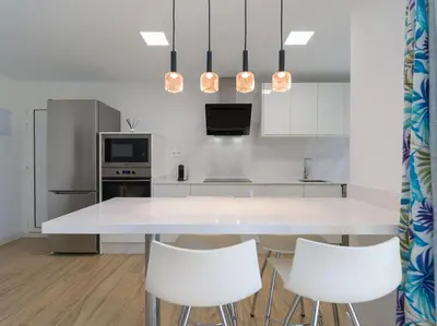 Una cocina o zona de cocina en Olas Suites Playa del Ingles