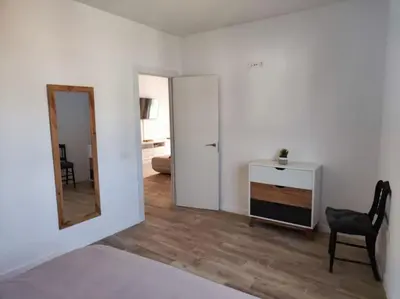 Cama o camas de una habitación en Apartamento Villa Alpispa