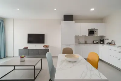 Una cocina o zona de cocina en Las Afortunadas - Playa Arinaga 2ºD