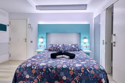 Cama o camas de una habitación en Apartamento Nuevo en Playa del Águila Maspalomas