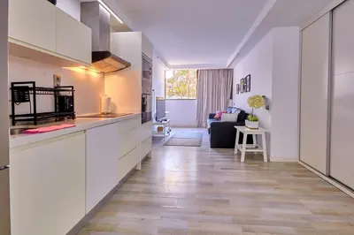 Una cocina o zona de cocina en Apartamento Nuevo en Playa del Águila Maspalomas