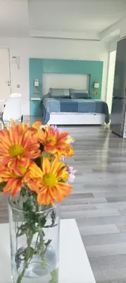 Cama o camas de una habitación en Apartamento Nuevo en Playa del Águila Maspalomas