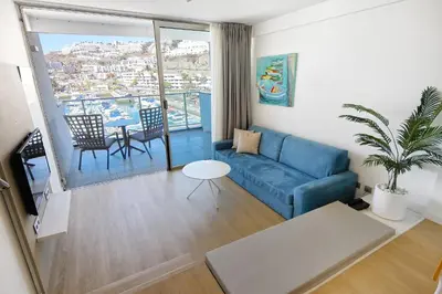 Zona de estar de Morasol Suites