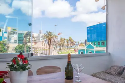 Un balcón o terraza de ABC - Apartment Beach & City + Balcony 6m2