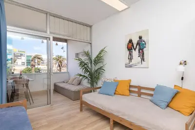 Zona de estar de ABC - Apartment Beach & City + Balcony 6m2