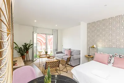 Cama o camas de una habitación en Hola Beach Suite