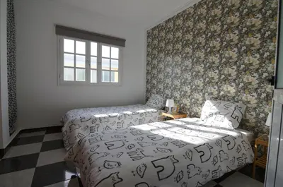 Cama o camas de una habitación en Aloha***Burrero cerca del Aeropuerto