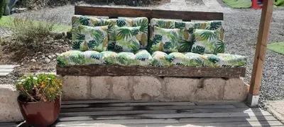 Jardín al aire libre en Casa Carmelita