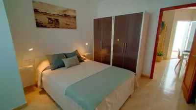 Cama o camas de una habitación en Amplio y Luminoso