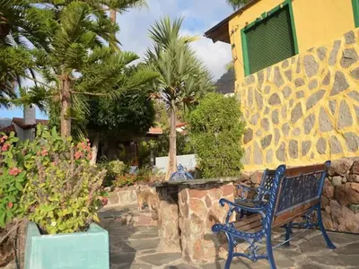 Jardín al aire libre en Casa Colonia