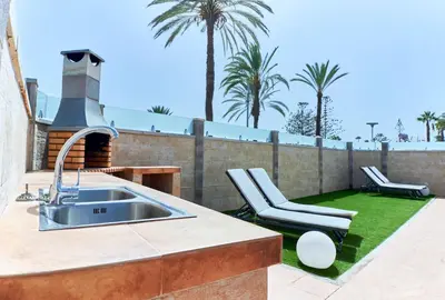 Zona de estar de BUNGALOW LOS ARCOS