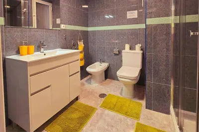 Un baño de Casita Canaria Playa Beachfront Access & Lateral Ocean View With Terrace