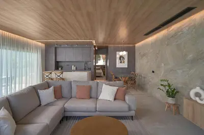Zona de estar de Salobre Oasis Suites