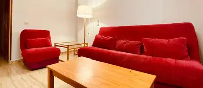 Zona de estar de Comfortable flat close to the beach