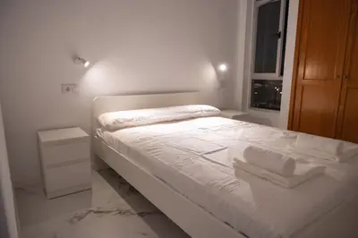 Cama o camas de una habitación en Apartamento Jogi Playa del inglés
