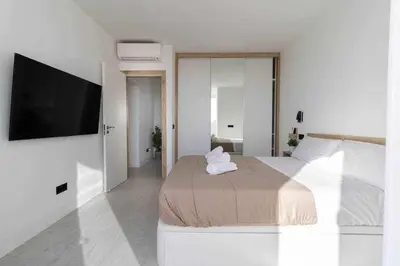 Cama o camas de una habitación en Villa Sofía Maspalomas