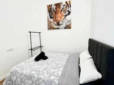 Cama o camas de una habitación en Loft Deluxe Aeropuerto