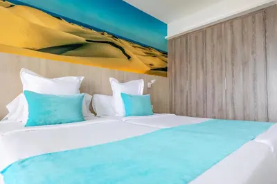 Cama o camas de una habitación en BLUESEA Marieta & Spa