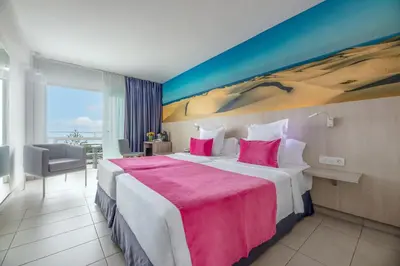 Cama o camas de una habitación en BLUESEA Marieta & Spa