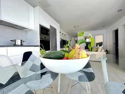 Una cocina o zona de cocina en Suites Verano Azul