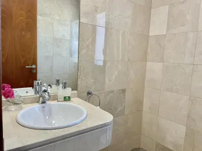 Un baño de HomeForGuest Villa 7 in Salobre Golf with nice views to the mountains