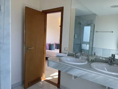 Un baño de HomeForGuest Villa 7 in Salobre Golf with nice views to the mountains